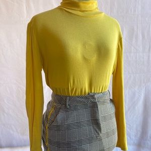 Plaid and Yellow 90s Clueless Mini skirt